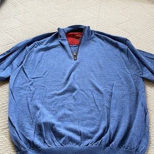 Beautiful blue men’s zip Orvis sweater.